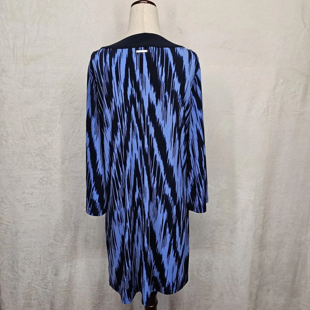 Michael Kors Dress Womens Medium Ikat Print Tunic Long‎ Sleeve Polyester